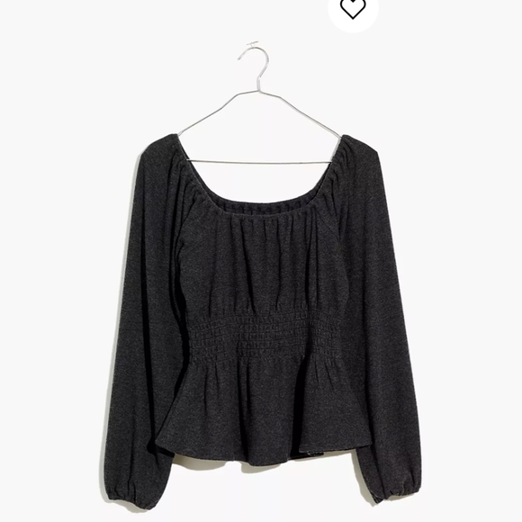 Madewell Smocked Waist Top - Picture 4 of 4